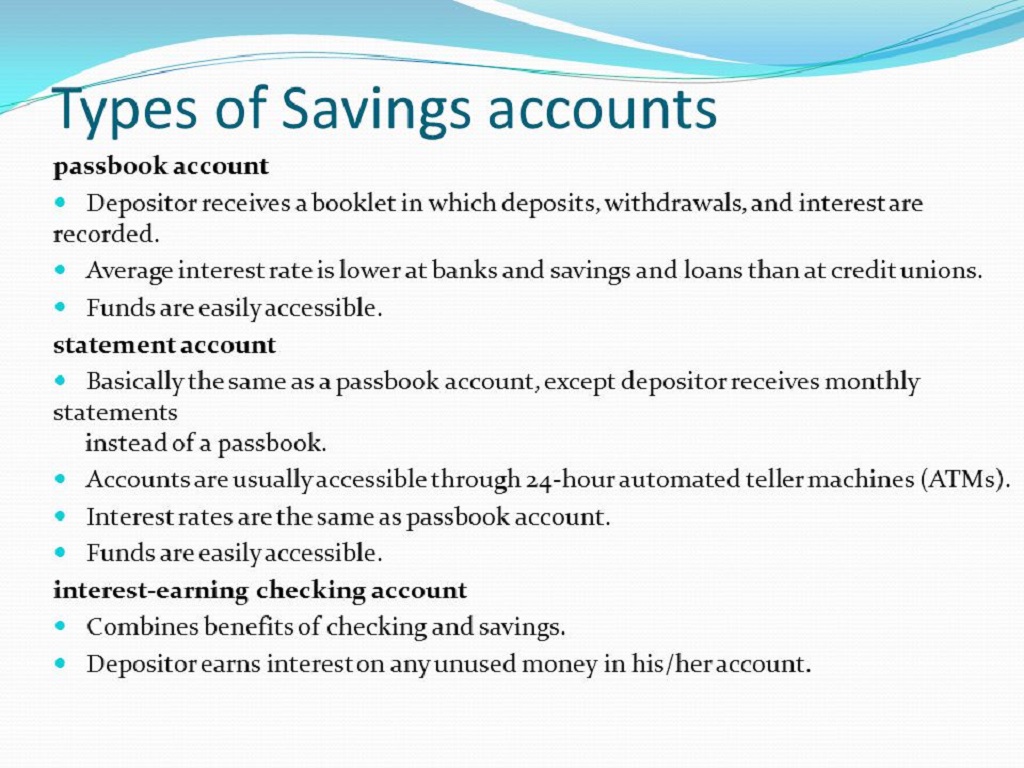 Overview of Savings Account Types