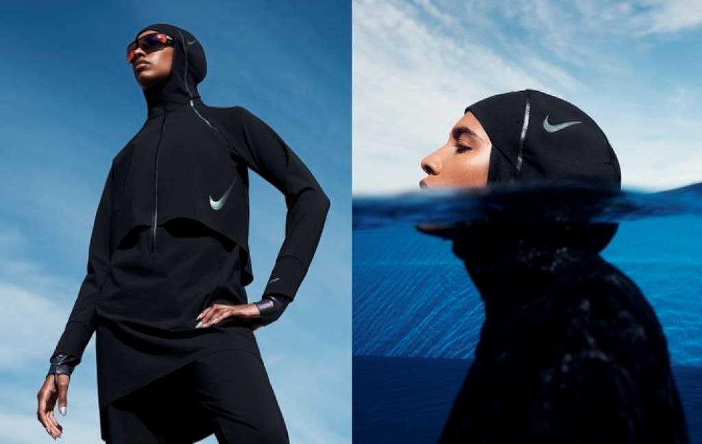 Can the Nike hijab be used for swimming