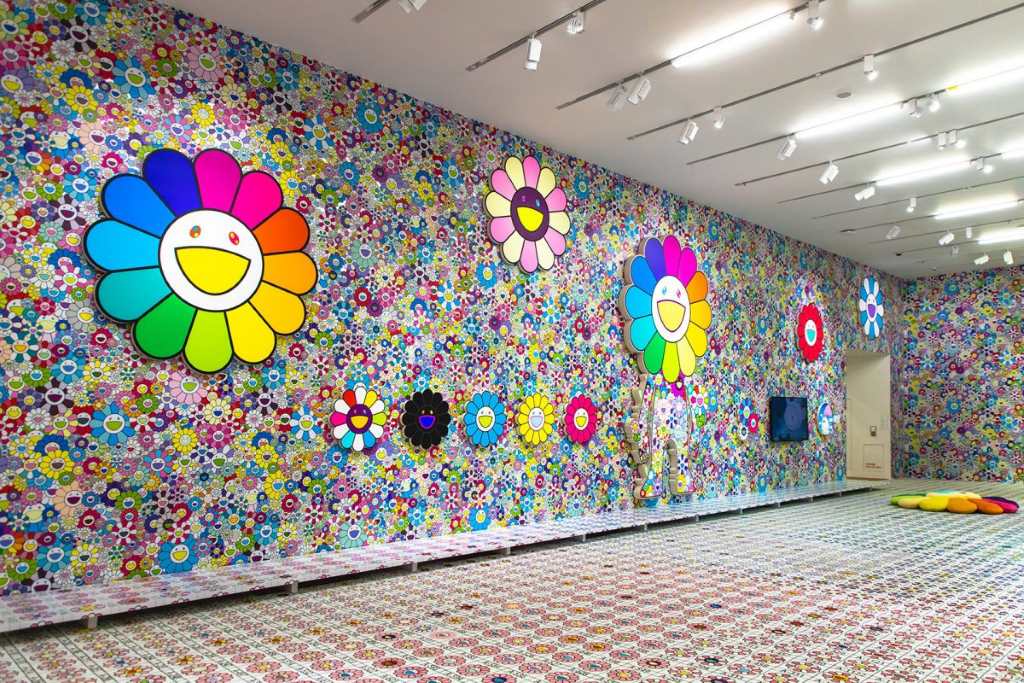 How does Takashi Murakami make his paintings