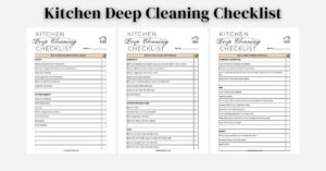 Checklist for Cleaning Kitchen Appliances
