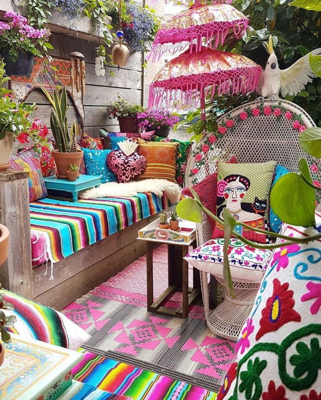 How to make a bohemian patio