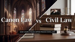 Does canon law have legal power outside the Church