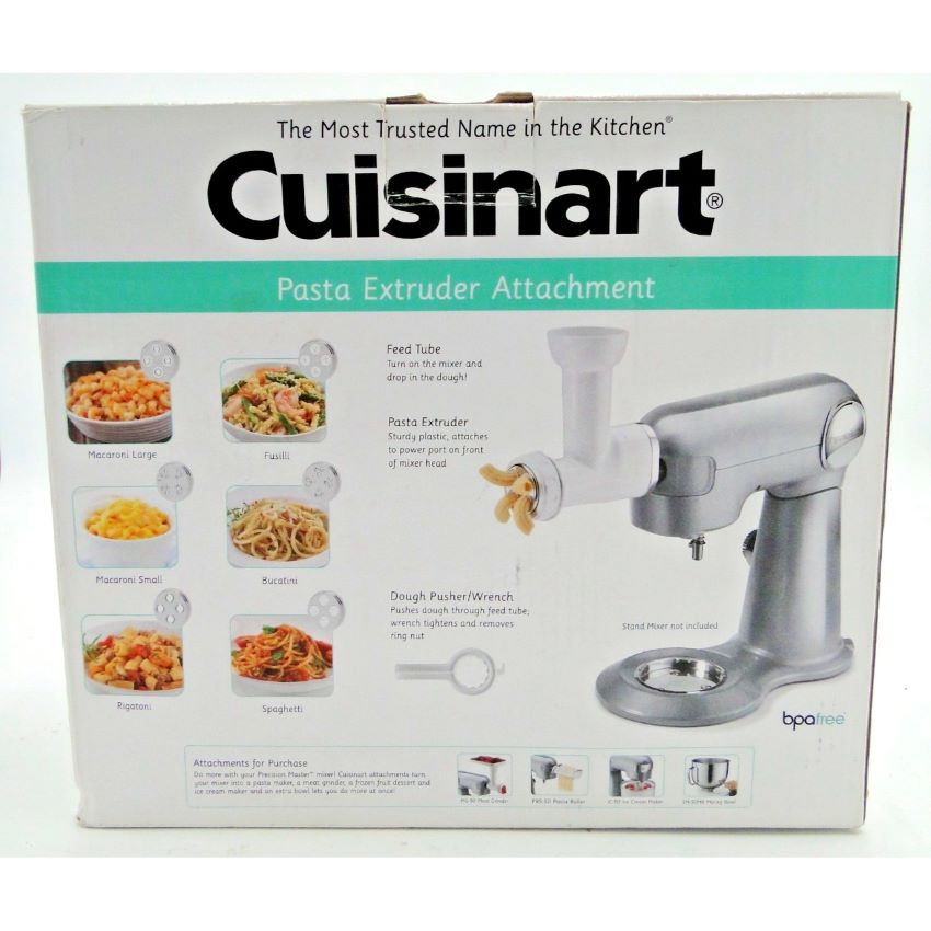 Cuisinart PE-50 pasta extruder on kitchen counter for pasta enthusiasts.