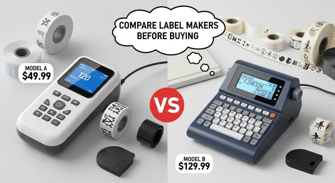 Direct thermal vs thermal transfer label printer example