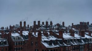 Chimney draft issues affecting a Boston home during winter