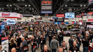 Crowded PRI Trade Show floor at the Indiana Convention Center in Indianapolis 2026
