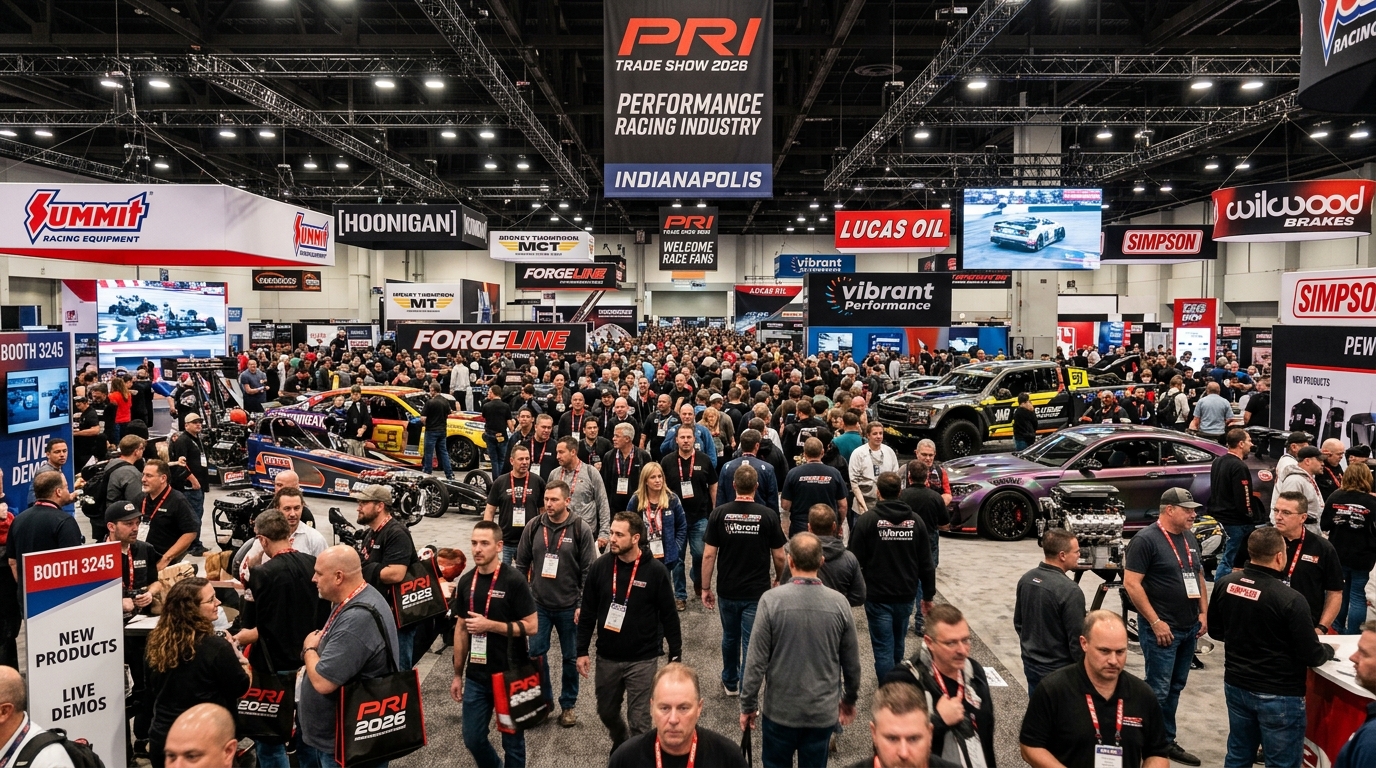 Crowded PRI Trade Show floor at the Indiana Convention Center in Indianapolis 2026